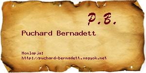 Puchard Bernadett névjegykártya